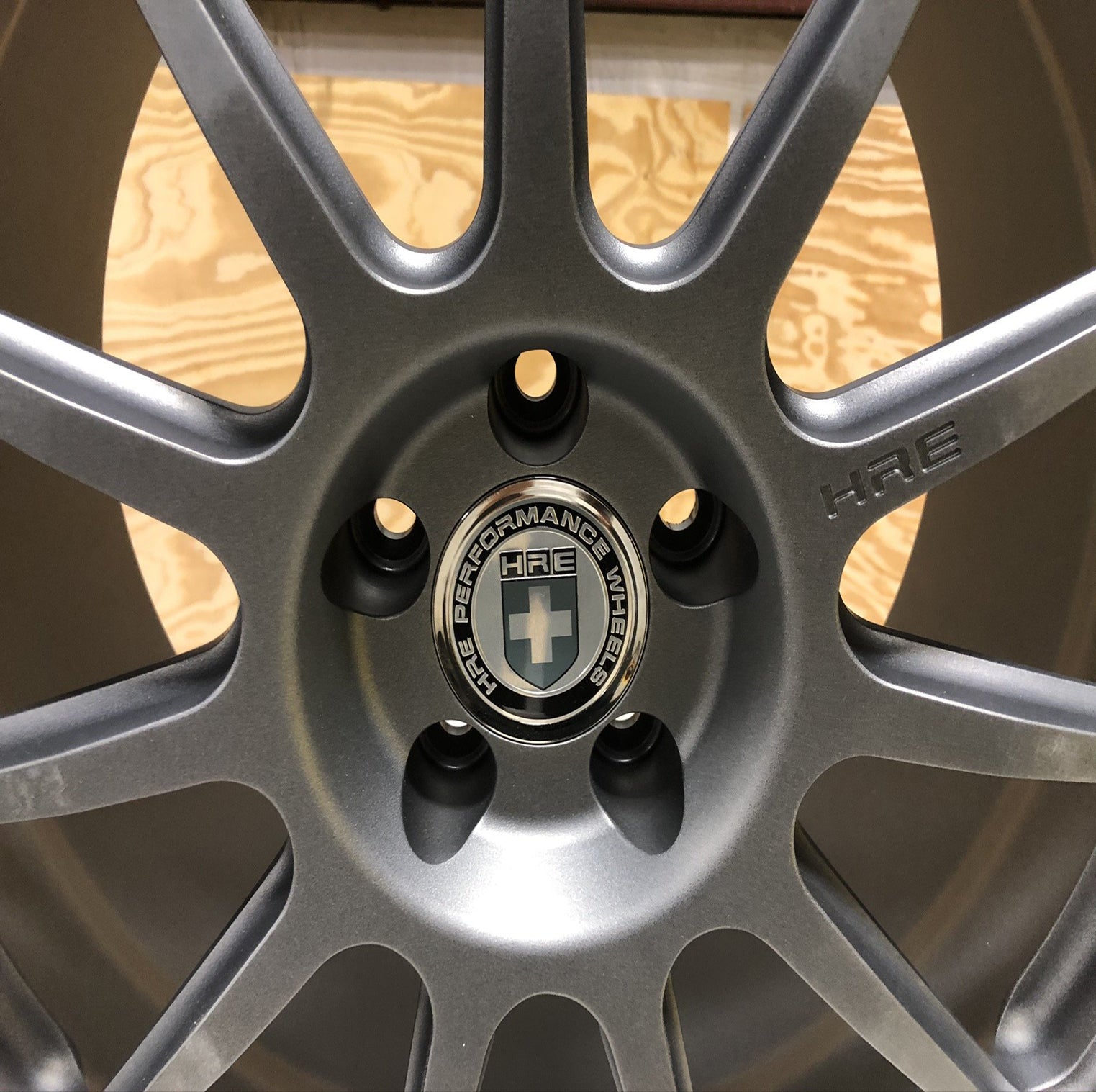 19" HRE Custom Mercedes E Class 5 Lug Wheel Rim & HRE Center Cap Set P43SC