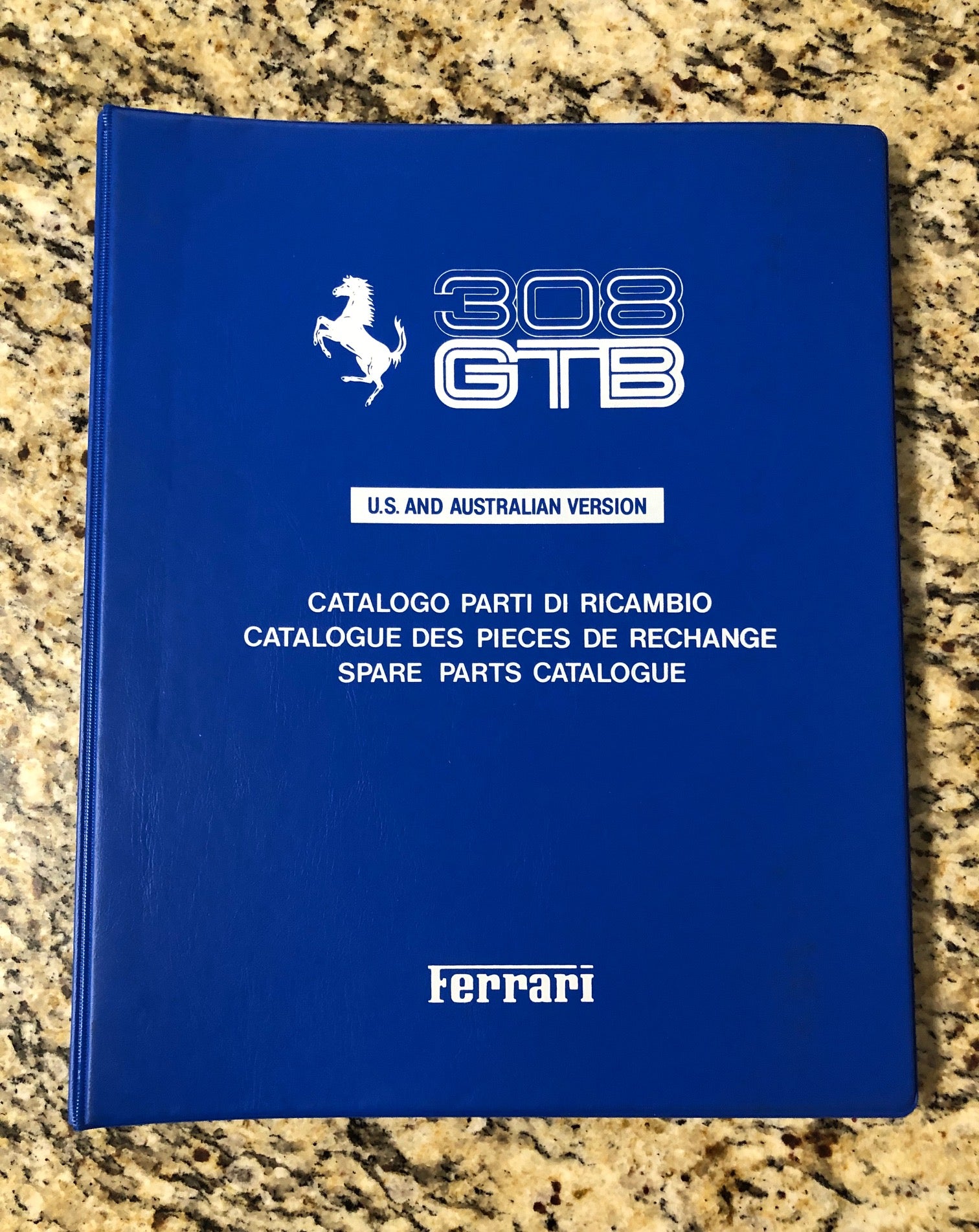 Ferrari 308 GTB Spare Parts Catalogue 128/76