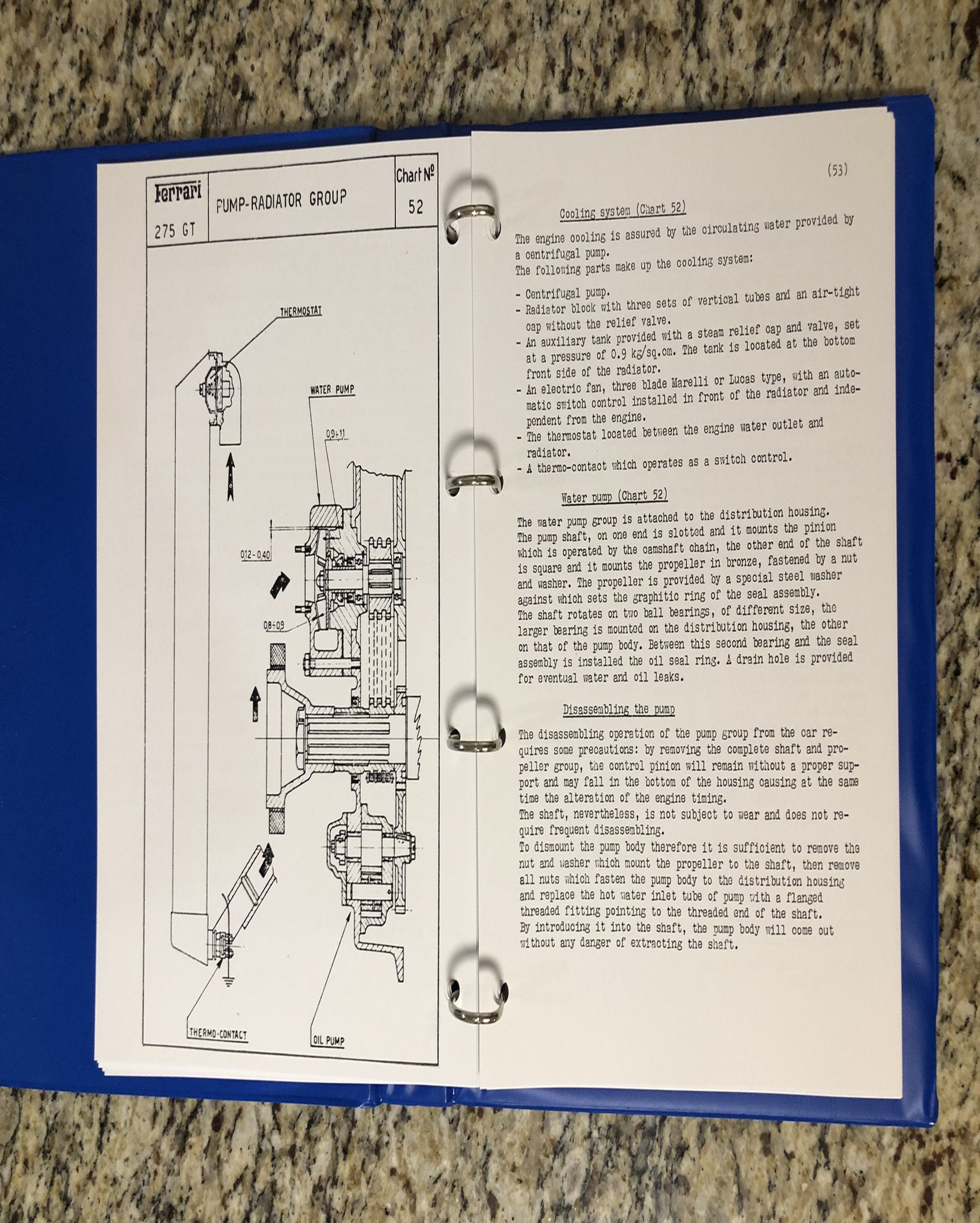 Ferrari 275 GTB/S Workshop Manual